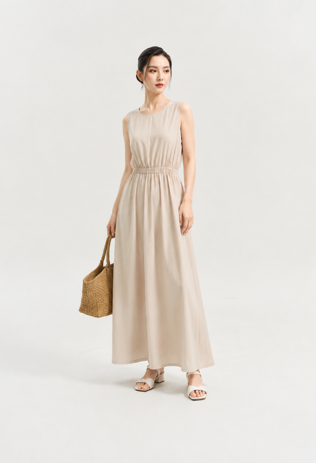 Váy maxi dự tiệc đính nhũ